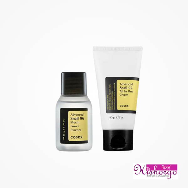 Cosrx Advanced Snail 96 Mucin Power Essence – 30ml, Cosrx Advanced Snail 92 All In One Cream – 50g