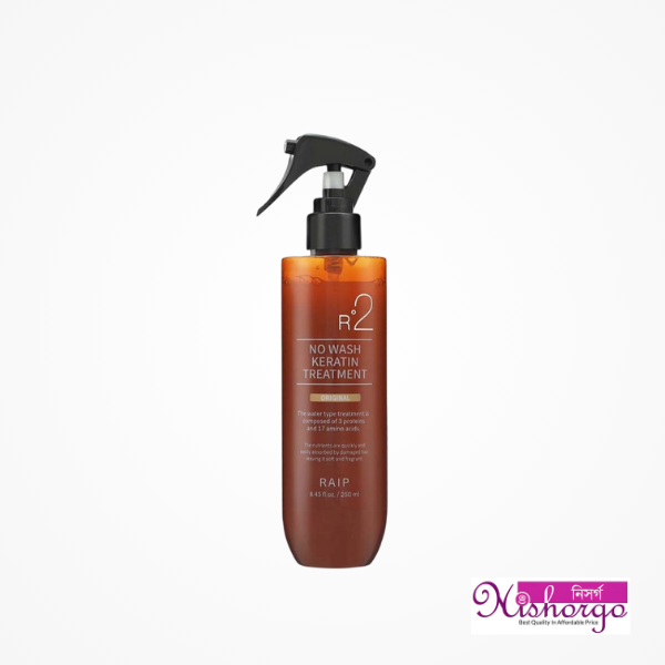 No-Wash Keratin Leave-In Hair Treatment Spray – For Damage Repair, Silky and Shiny Hair